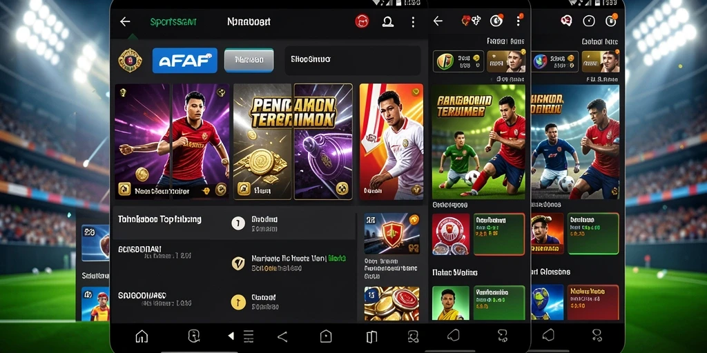 Tampilan interaktif dari gameplay AFAF yang menarik di Sportsbook.
