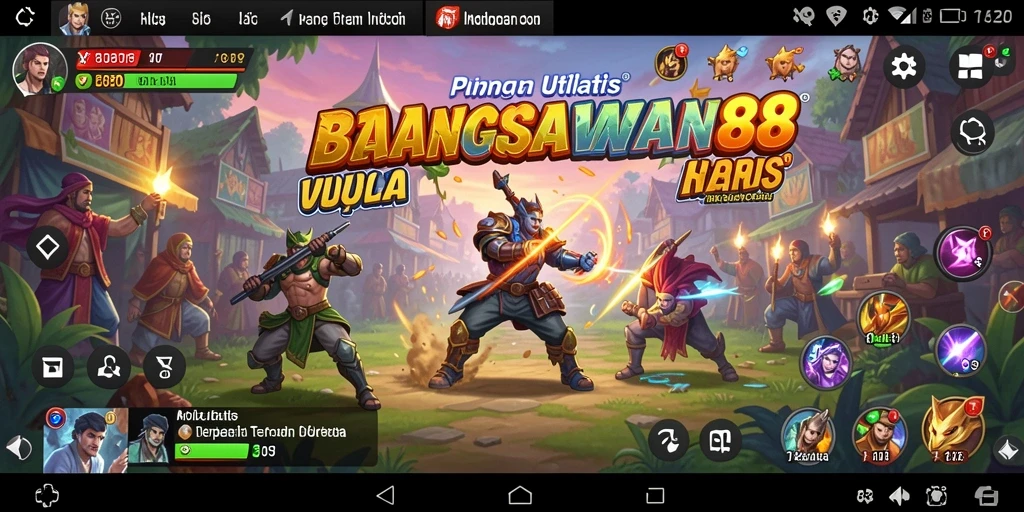 Tampilan antarmuka utama BANGSAWAN88 dengan fitur utilitas lengkap.