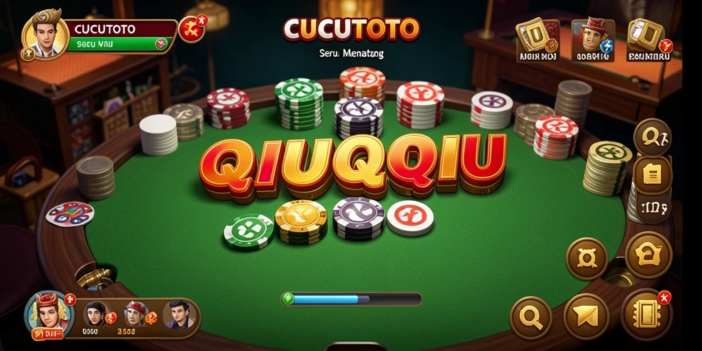 Tampilan gameplay QiuQiu yang seru dan menantang di CUCUTOTO.