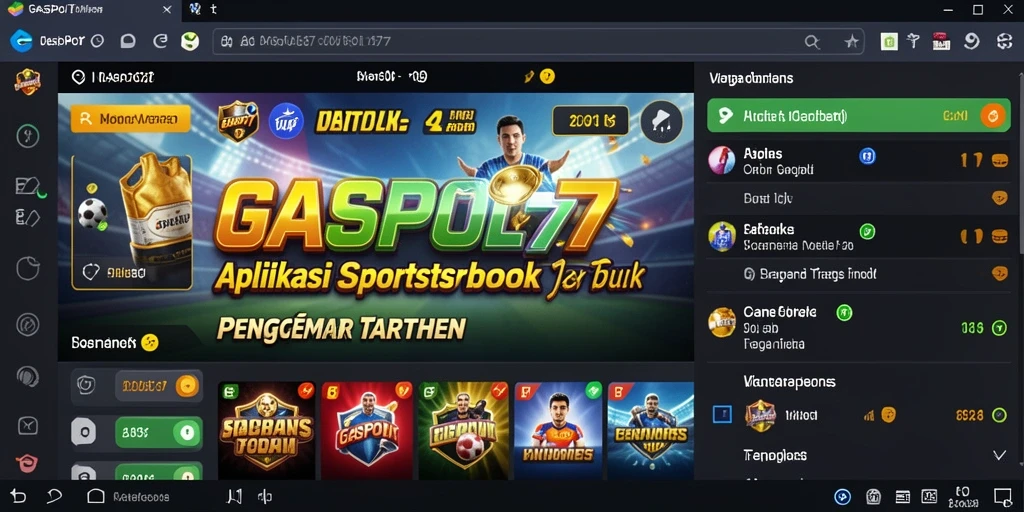 Screenshot utama GASPOL77 menampilkan pengalaman taruhan yang interaktif.