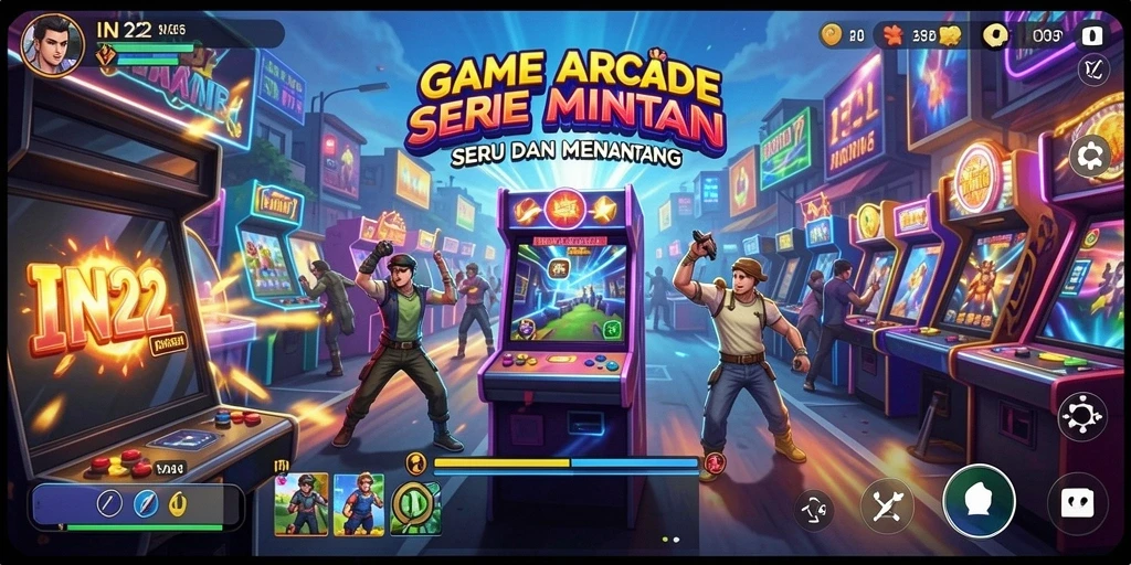 Screenshot gameplay IN22 yang menarik dengan tantangan Arcade.
