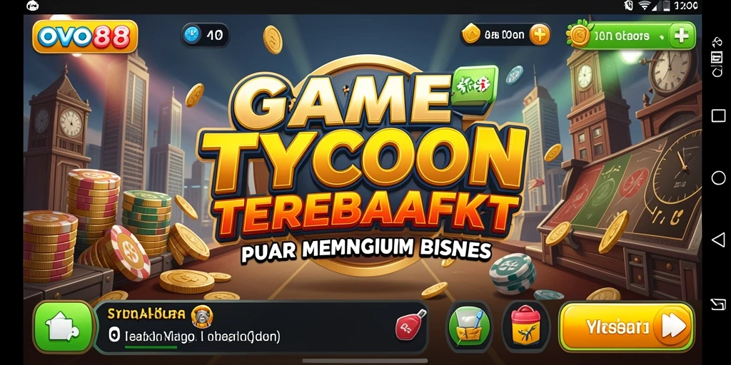Tampilan gameplay OVO88 yang menarik dengan berbagai fitur Tycoon.