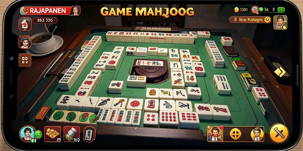 Screenshot RAJAPANEN menunjukkan gameplay Mahjong yang menarik dan penuh strategi.