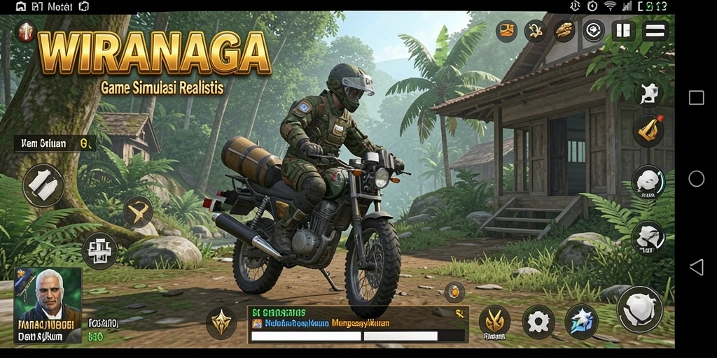 Tampilan gameplay WIRANAGA yang seru dan menarik.
