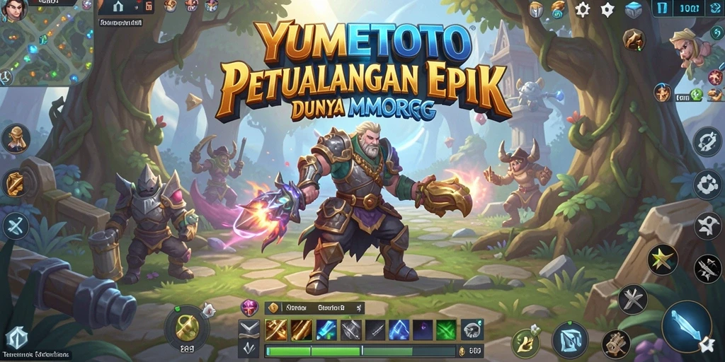 Tampilan gameplay YUMETOTO yang menakjubkan dan dinamis.